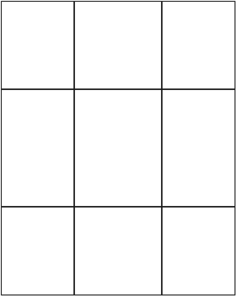 Forest Rectangles Stained Glass Pattern, line drawing