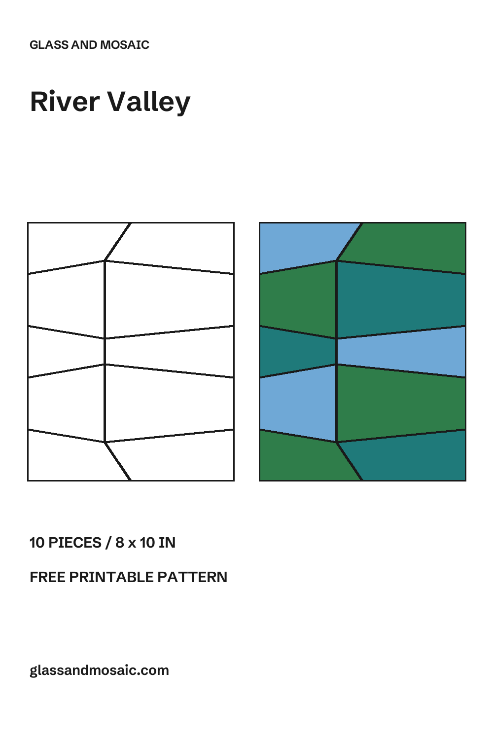 River Valley Stained Glass Pattern